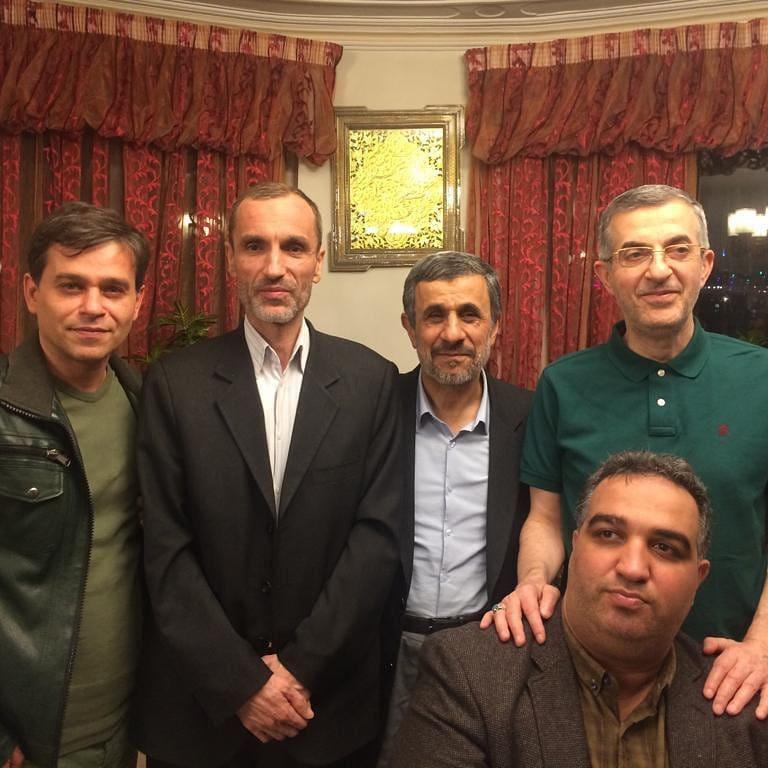 احمدی‌نژاد با مشایی و بقایی دیدار کرد +عکس