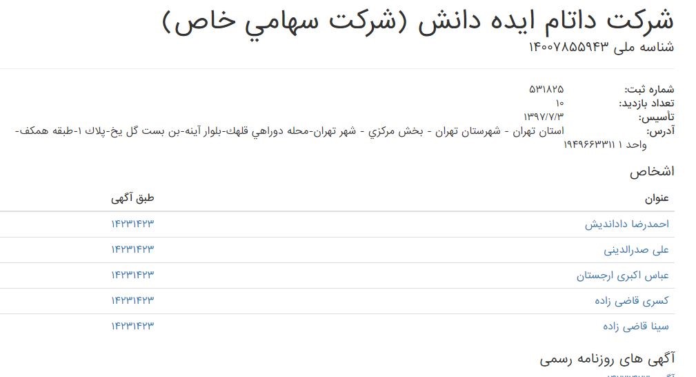 رد پای حزب اعتدال و توسعه در یک مجموعه دولتی/ خانواده رئیس دفتر روحانی در 