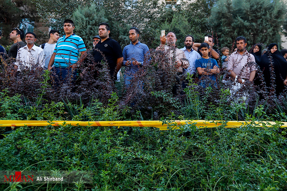 تصاویر جدید از محل سقوط جرثقیل در تهران