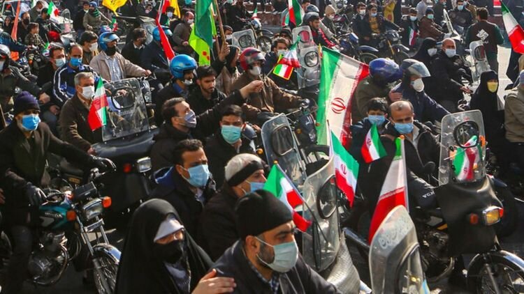 راهپیمایی مردم تهران در محکومیت اقدامات هنجارشکنانه