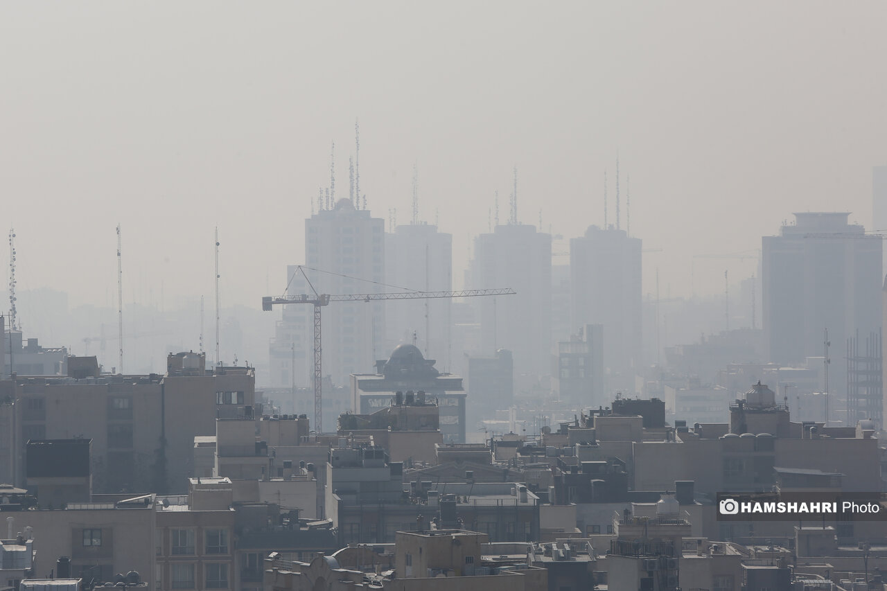 میزان آلودگی هوای امروز تهران