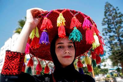 جشنواره لباس‌های محلی فلسطین در باریکه غزه