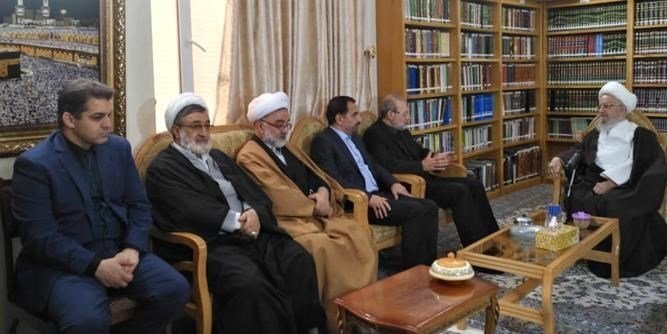 دیدار رئیس مجلس با آیات عظام و مراجع تقلید