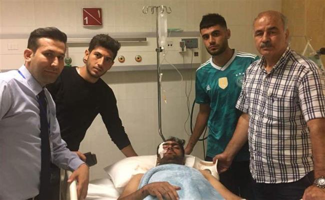عکس| ستاره جوان تراکتورسازی دچار صانحه رانندگی شد