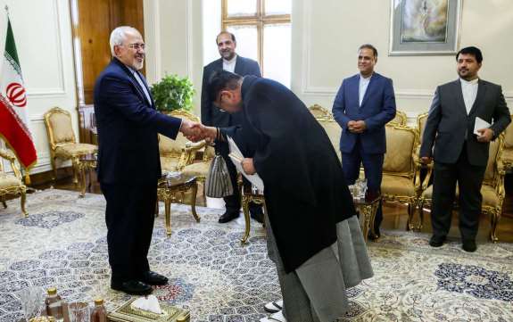 عکس/ پوشش جالب سفیر جدید ژاپن در دیدار با ظریف