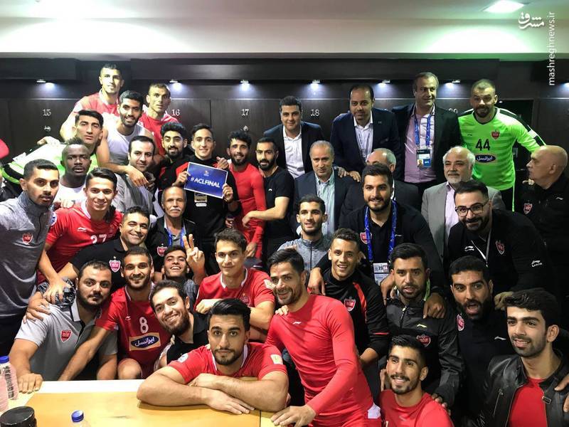 عکس/رختکن پرسپولیس پس از فینالیست شدن