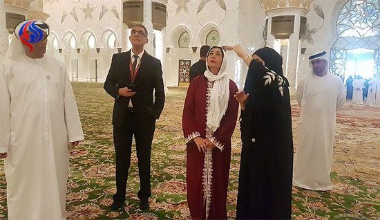 حضور وزیر اسرائیلی در مسجد ابوظبی