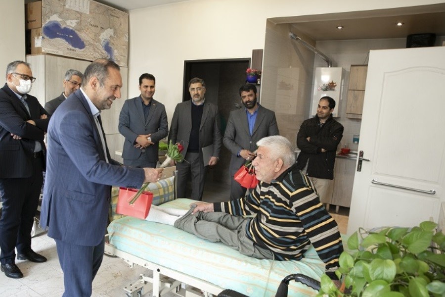 دیدار مدیران ارشد بانک ملت با جانبازان قطع نخاعی
