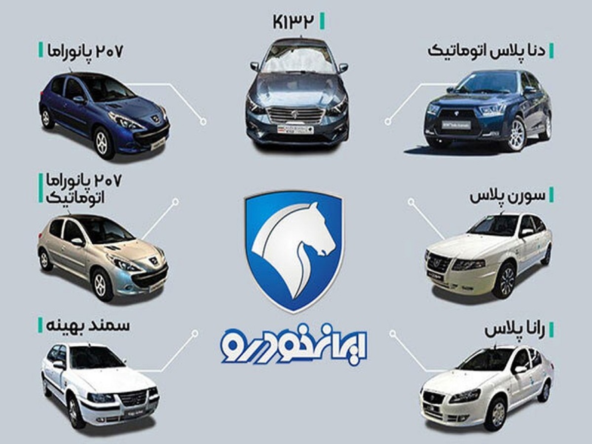 قیمت جدید محصولات ایران‌خودرو
